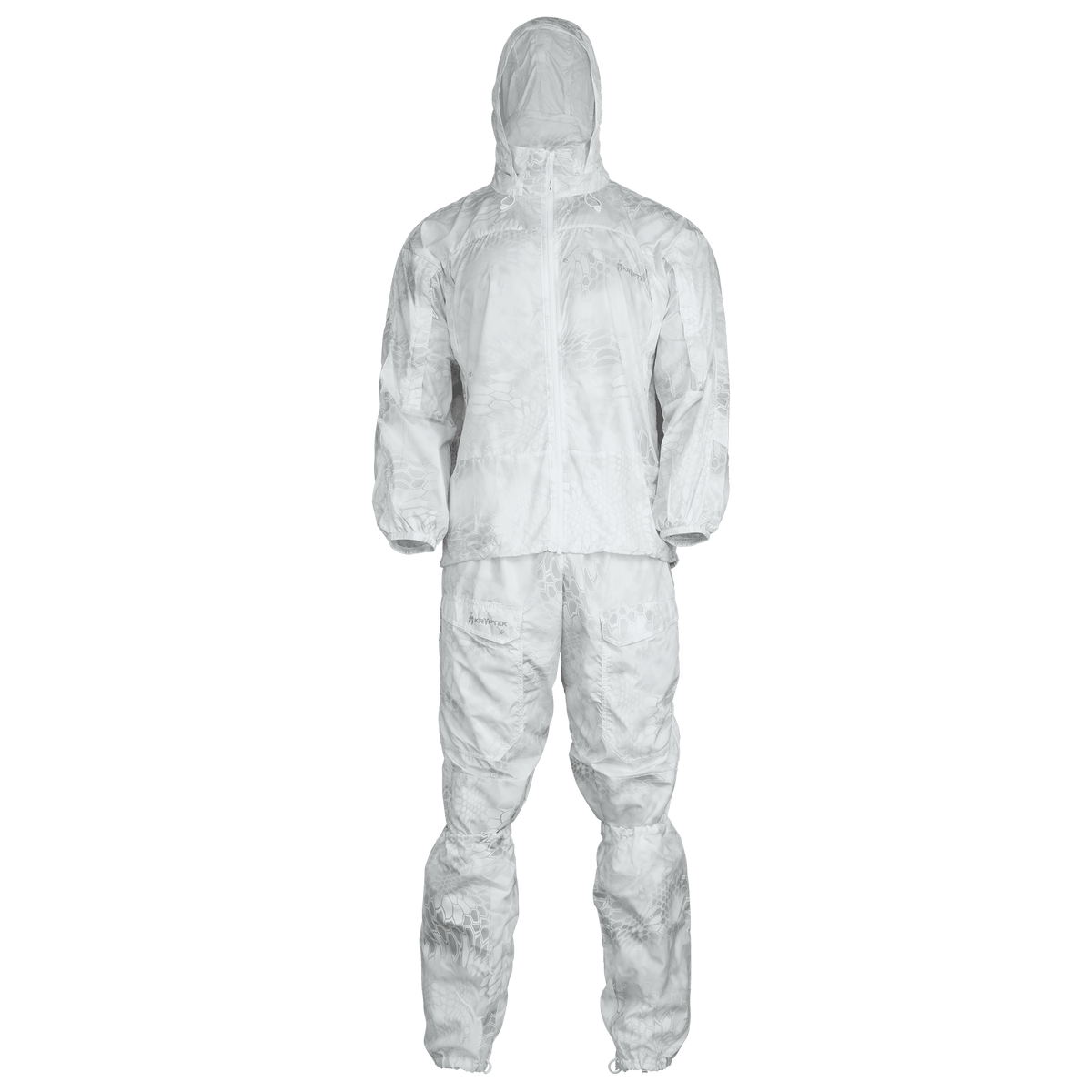 ZooFleece White Snow Birch Camouflage Hunting Jacket – Fleece, Zip Front, Sizes S-3X, USA Made