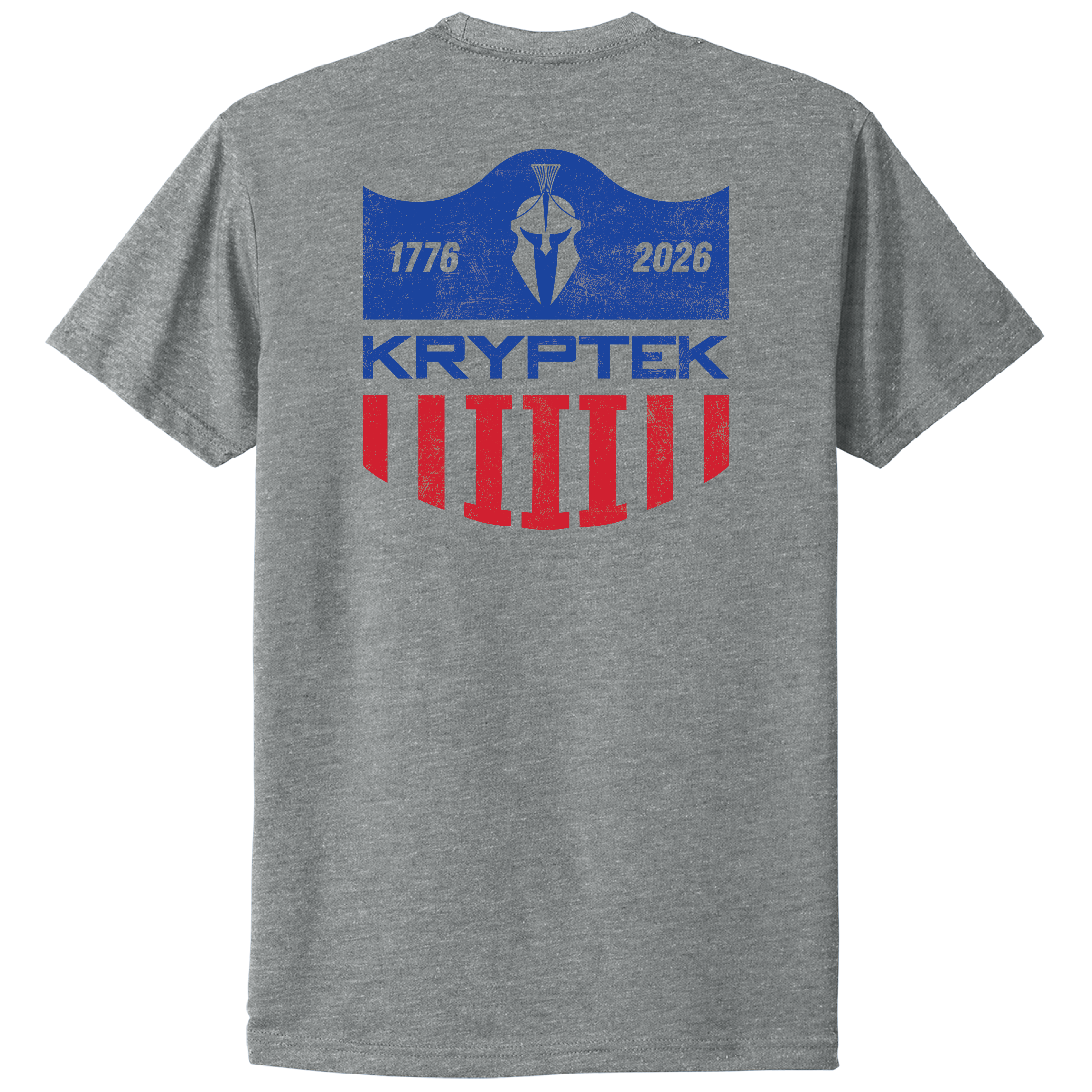 PREORDER-America 250th Spartan Shield Shirt Tee Heather Gray