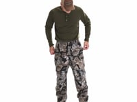 Suspender-compatible design on Kryptek Vellus Pants for customizable fit