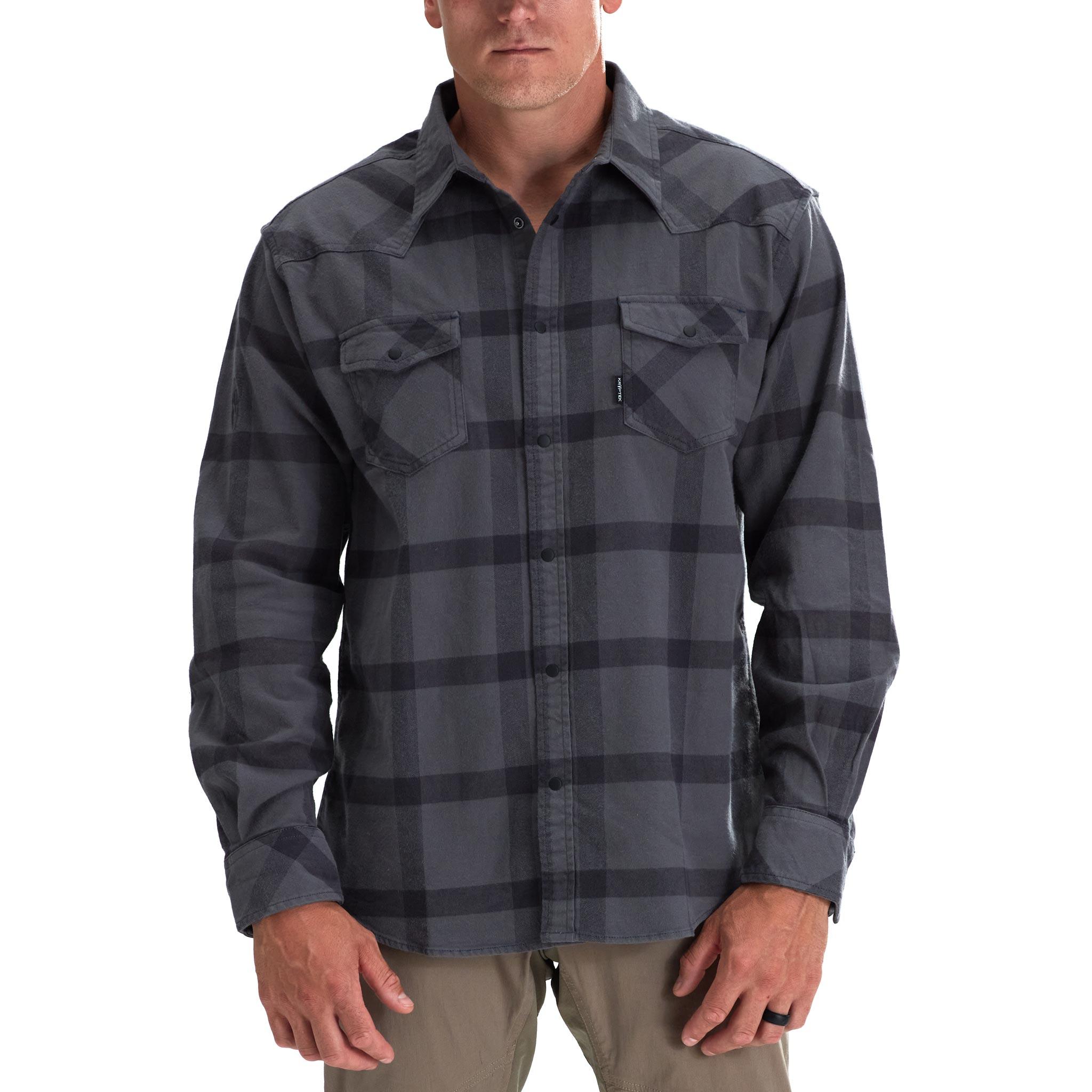 Tartan Flannel Long Sleeve Men's Shirt – Kryptek