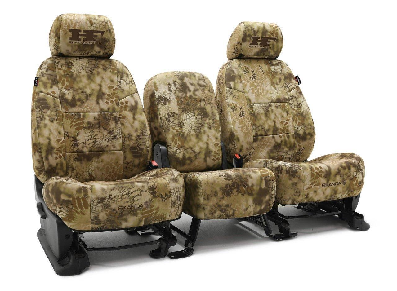 Huntin' Fool Logo Neosupreme Solid - Kryptek Custom Seat Cover - Kryptek