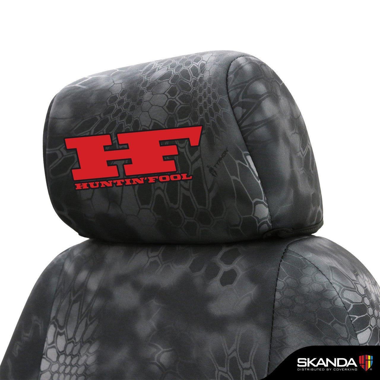 Huntin' Fool Logo Neosupreme Solid - Kryptek Custom Seat Cover - Kryptek