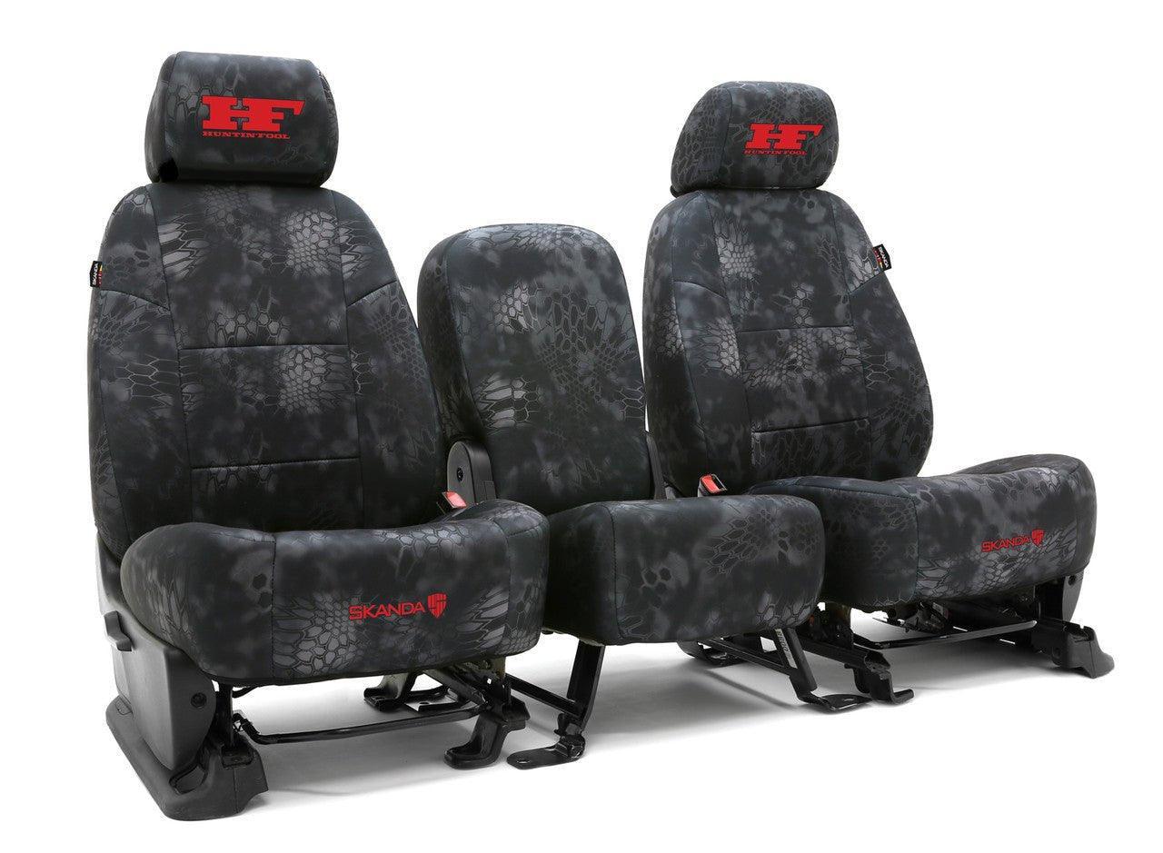 Huntin' Fool Logo Neosupreme Solid - Kryptek Custom Seat Cover - Kryptek