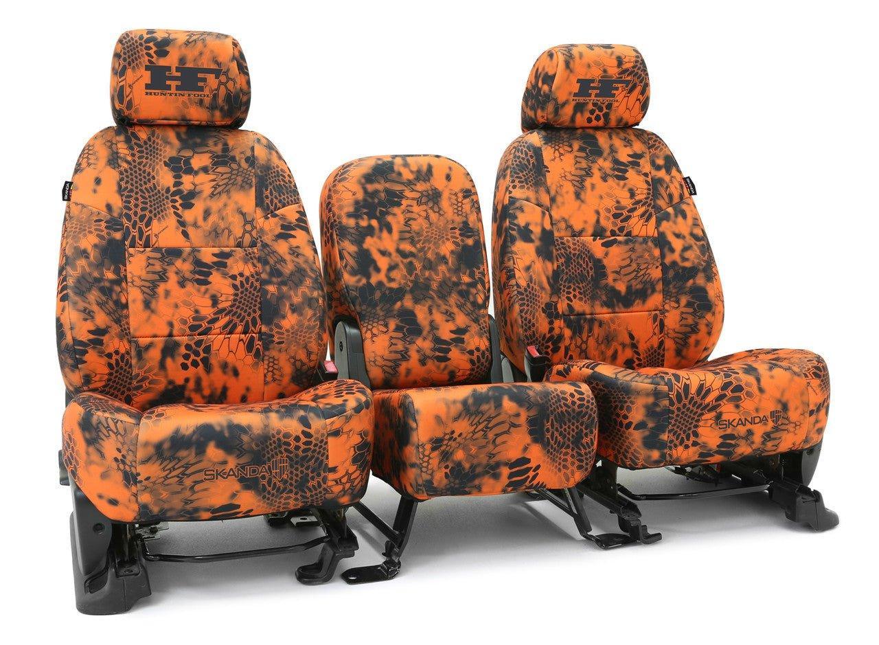 Huntin' Fool Logo Neosupreme Solid - Kryptek Custom Seat Cover - Kryptek
