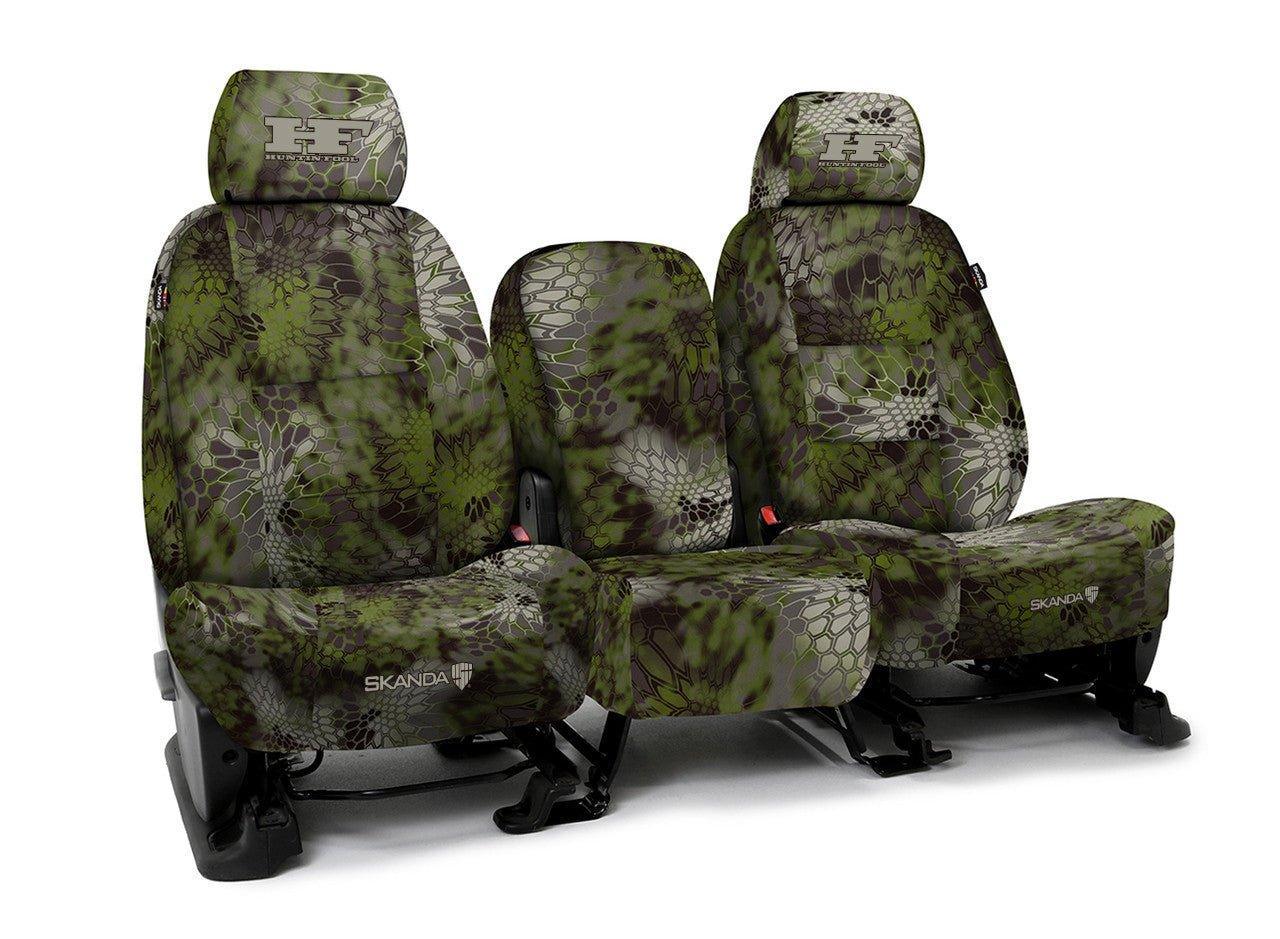 Huntin' Fool Logo Neosupreme Solid - Kryptek Custom Seat Cover - Kryptek
