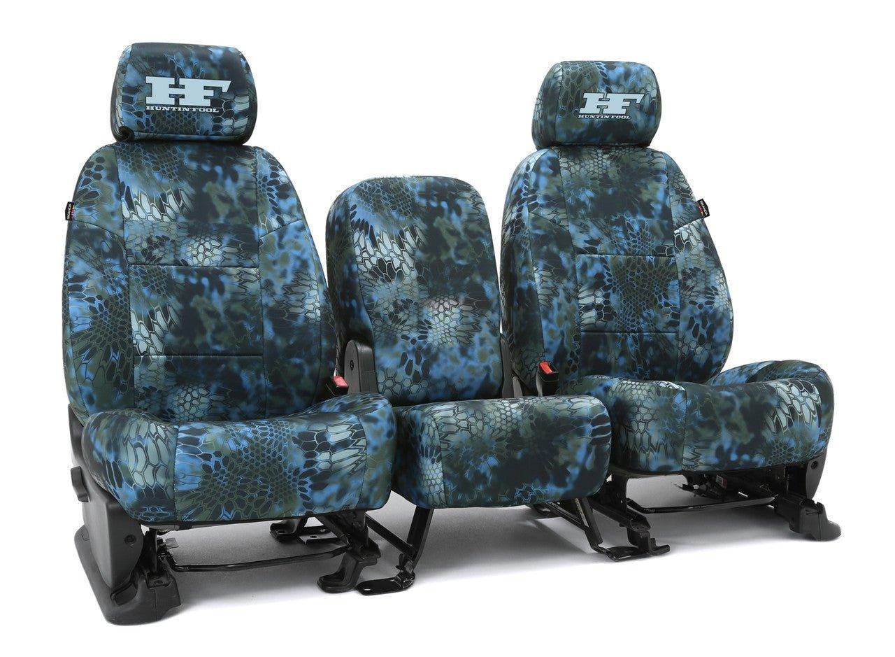Huntin' Fool Logo Neosupreme Solid - Kryptek Custom Seat Cover - Kryptek