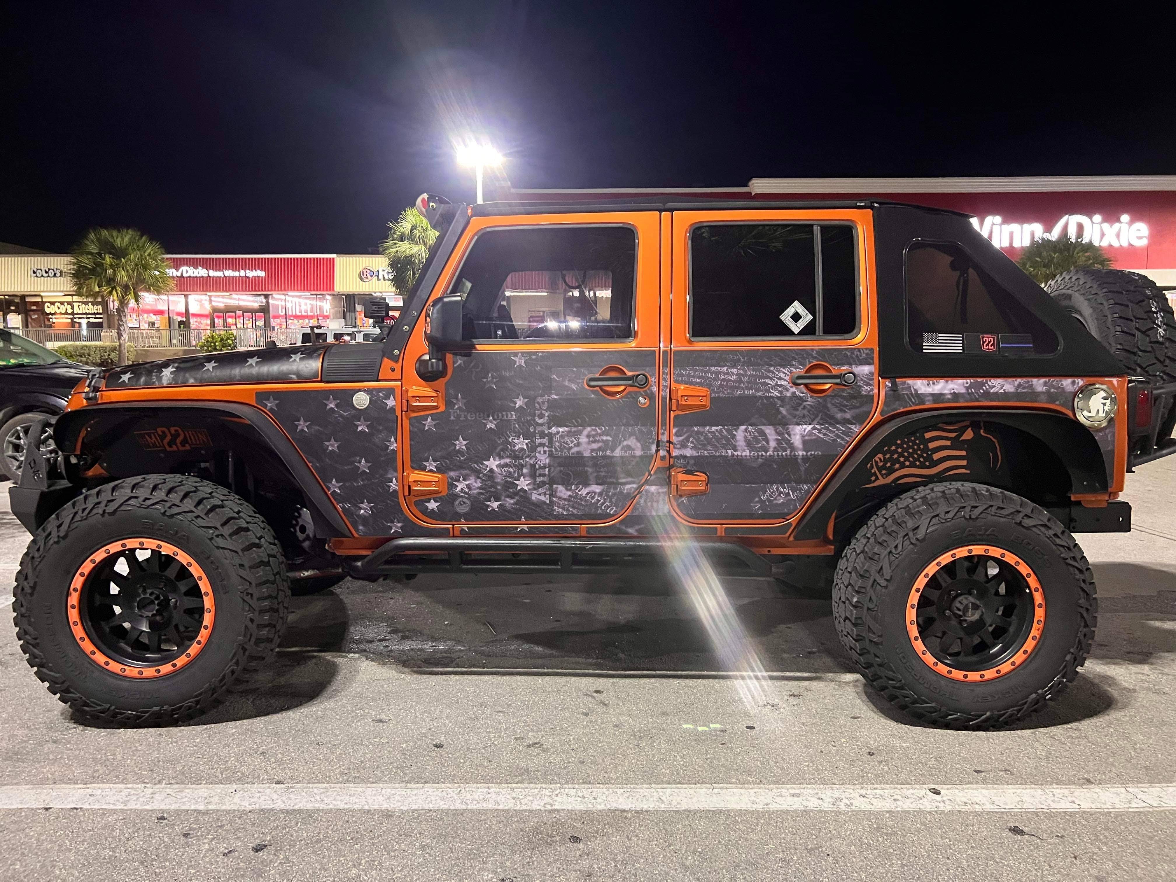 Wrangler JKU Removable Trail Armor