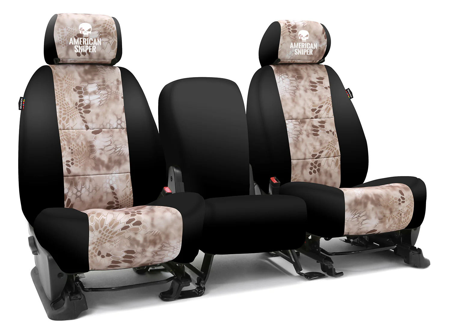 Custom Seat Cover Neosupreme Kryptek American Sniper Black Sides