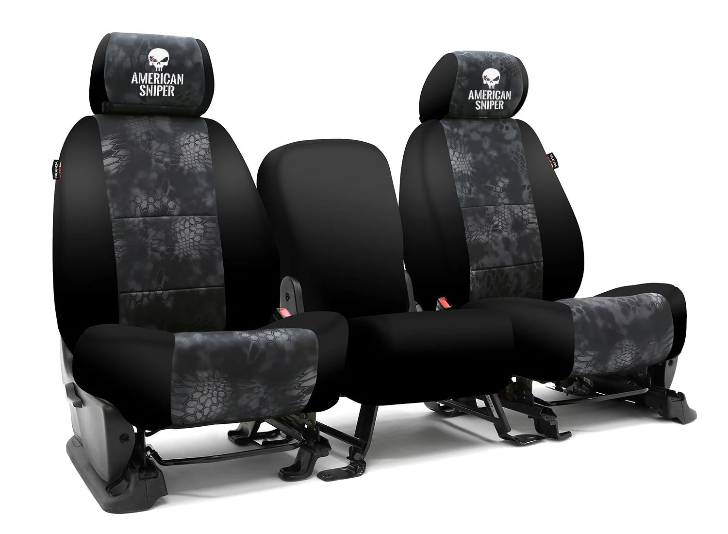 Custom Seat Cover Neosupreme Kryptek American Sniper Black Sides