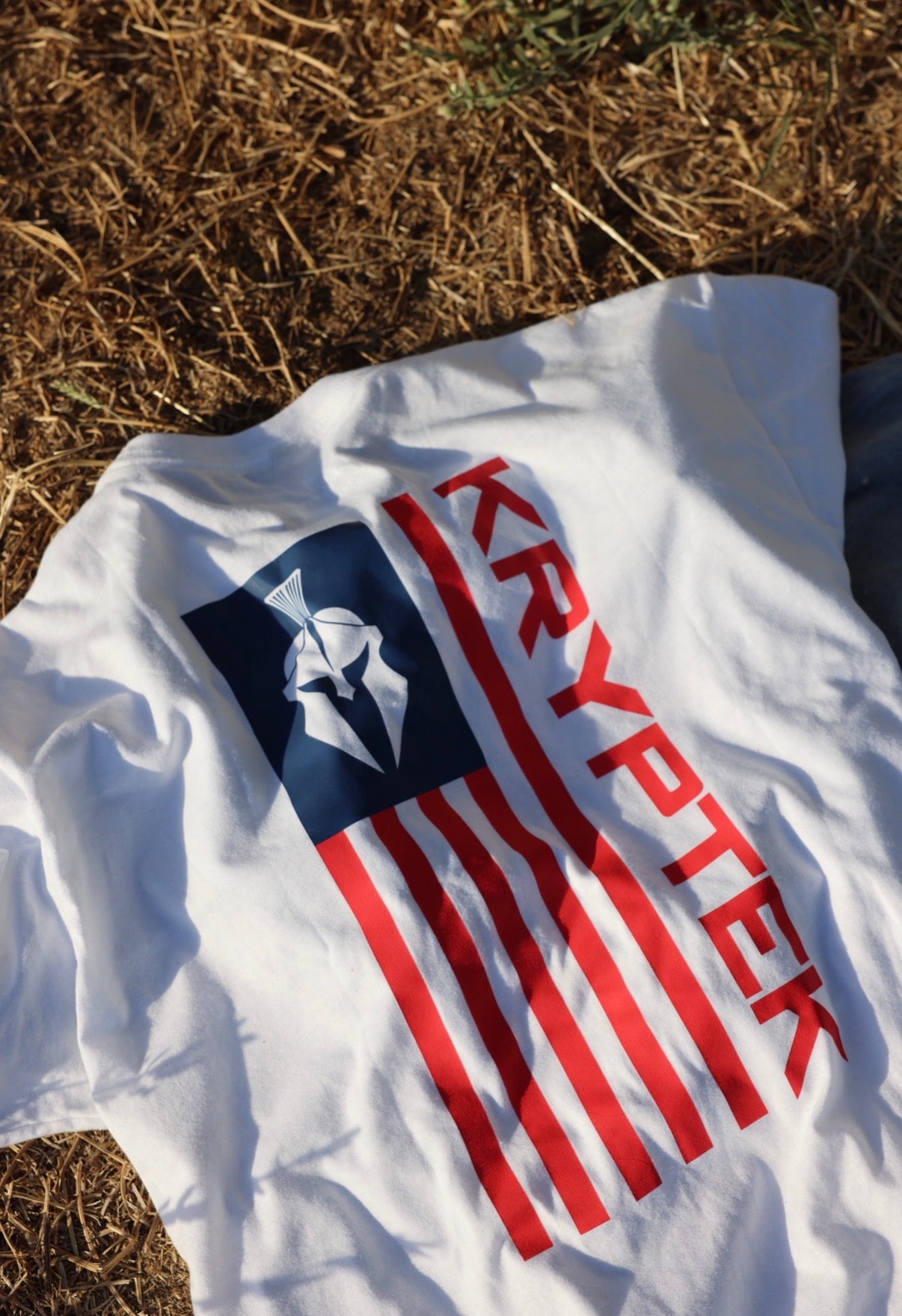 PREORDER-Kryptek Patriot Flag Tee White