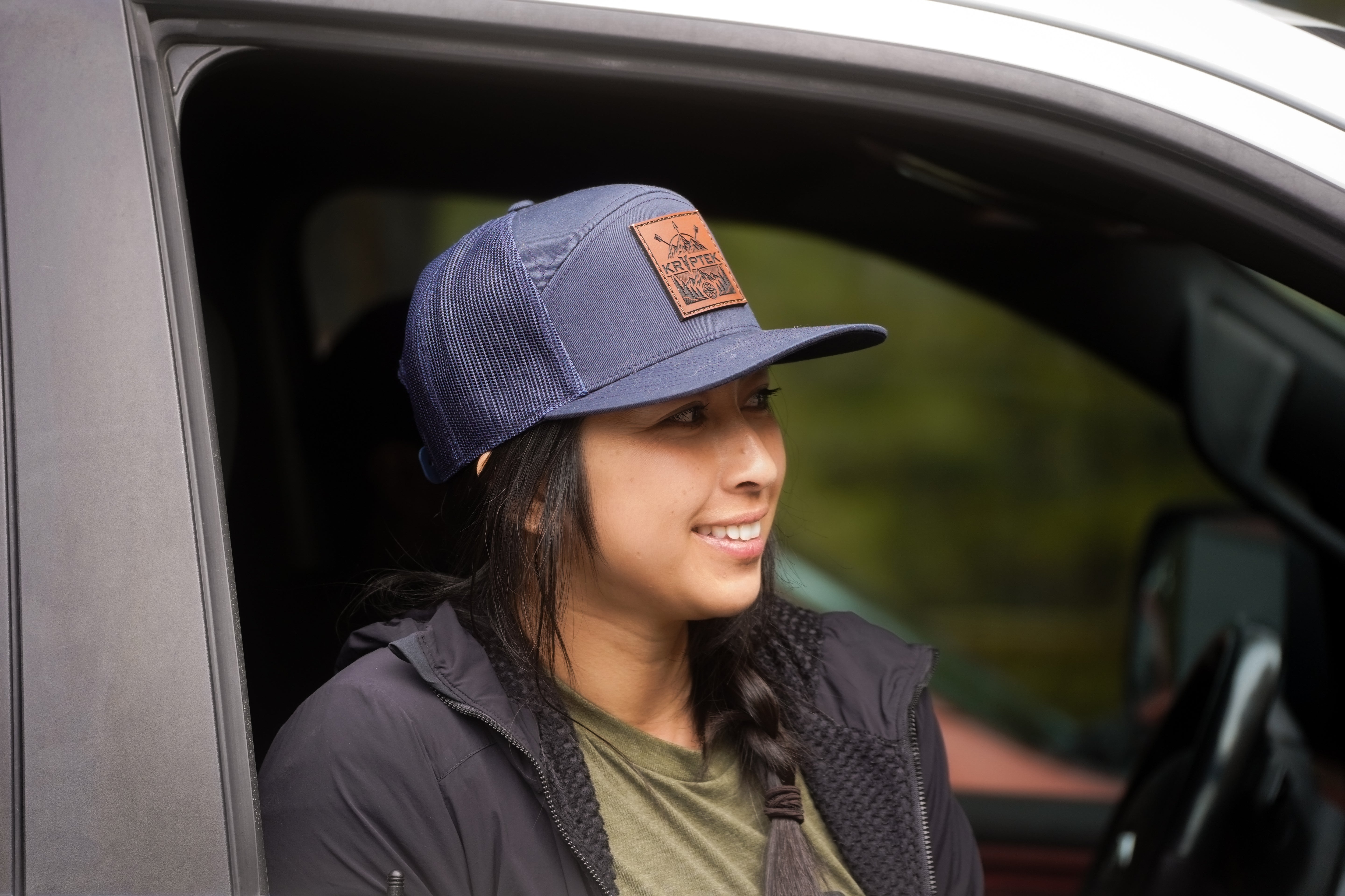 Kryptek Compass Mountain Leather Patch Hat – Richardson Flat Bill Snapback