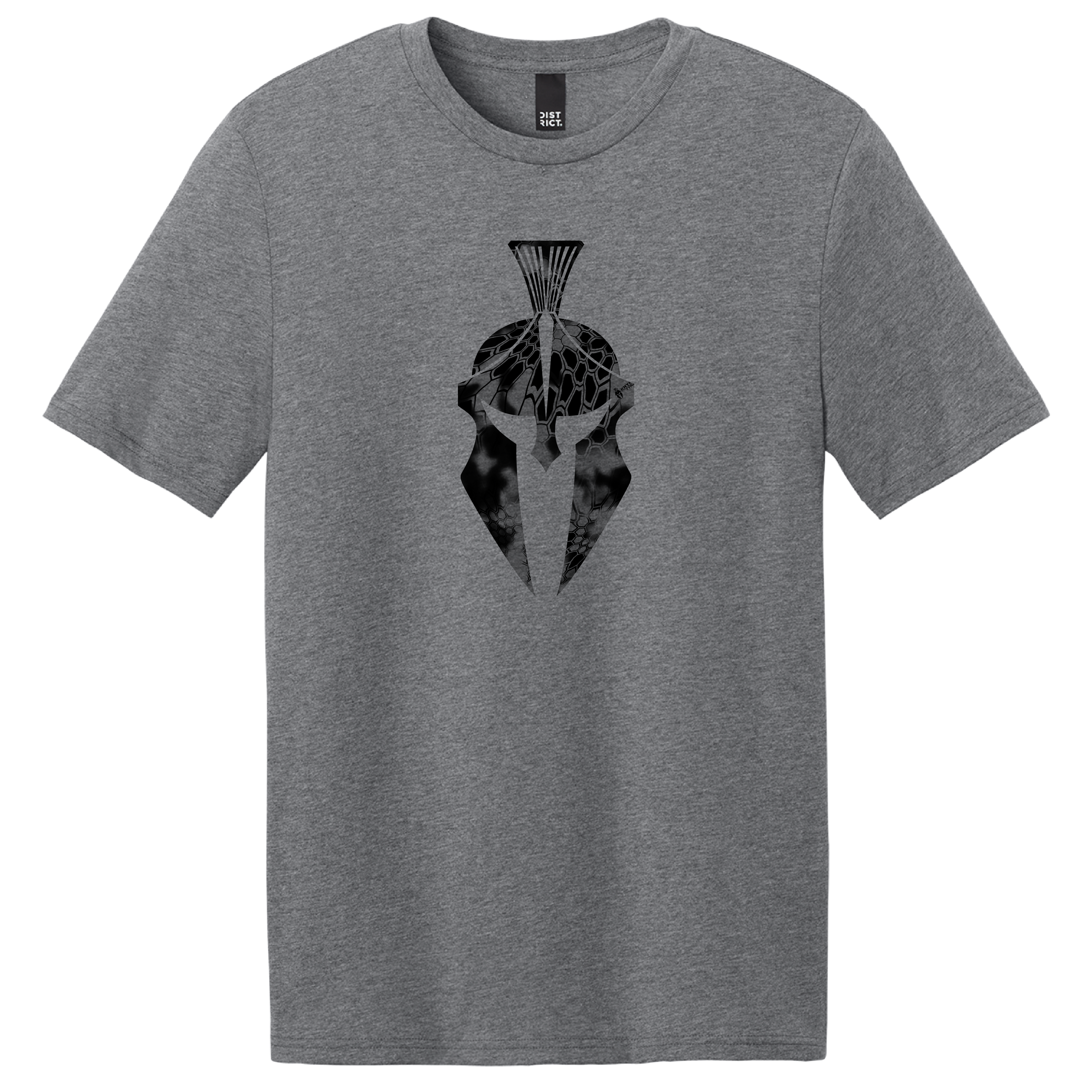 Kryptek Spartan Flag T-Shirt – Tactical American Flag Graphic Tee (Graphite Heather)