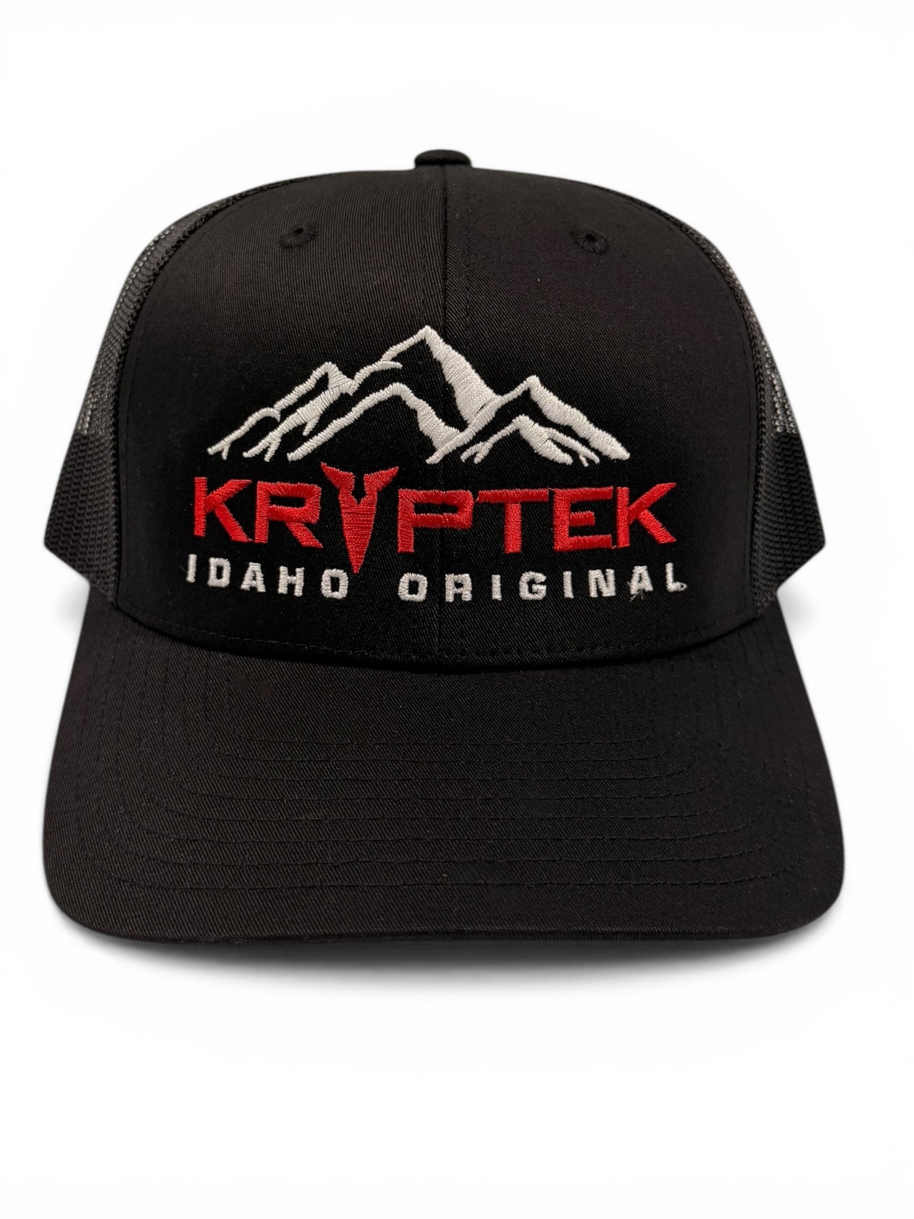 Kryptek Idaho Original Mountain Hat – Black Trucker Snapback