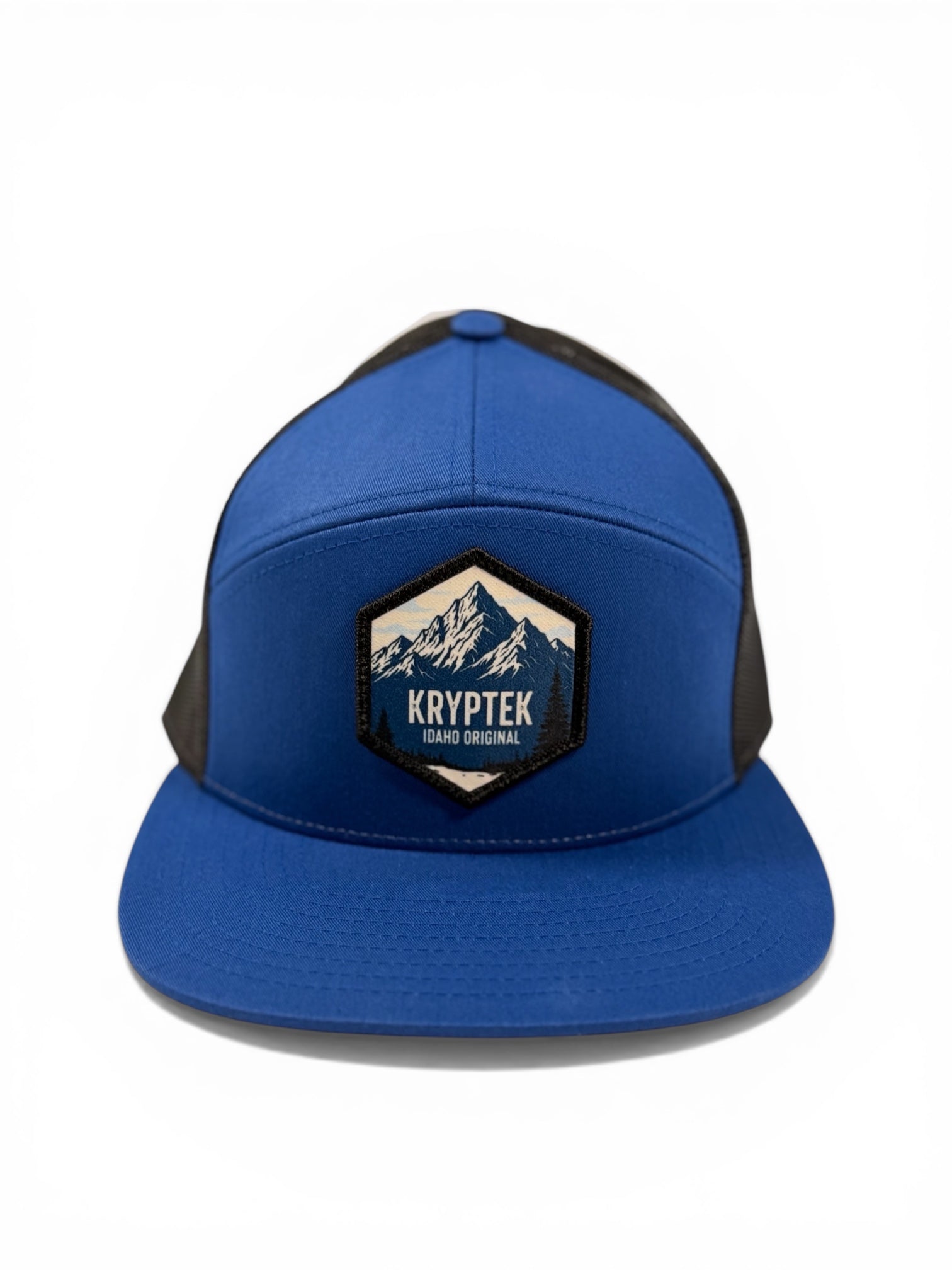 Kryptek Idaho Original Mountain Hat – Trucker Snapback (Royal Blue / Black)