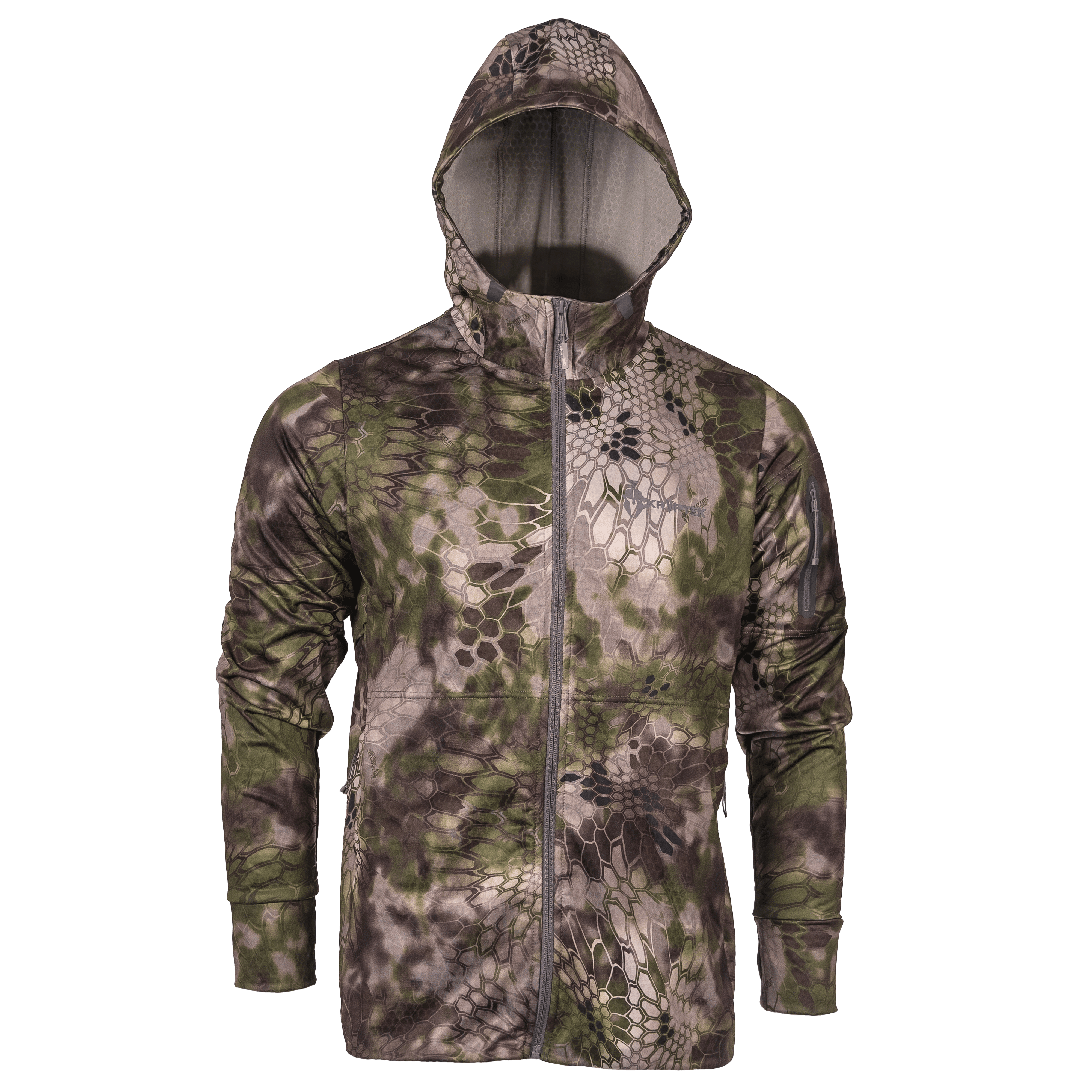 Arma Full Zip Hoodie – Lightweight Grid Fleece | Kryptek Outdoors