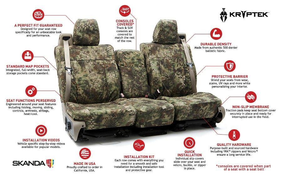 Ballistic Series - Kryptek Custom Seat Cover - Kryptek
